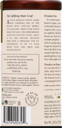 The Republic of Tea® Double Dark® Chocolate Mate Tea Bags Perspective: back