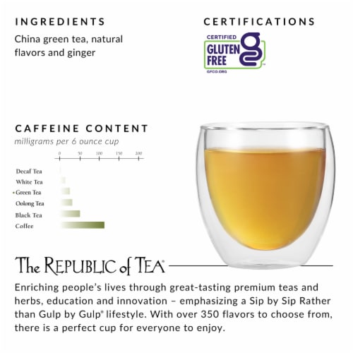 The Republic of Tea® Ginger Peach Perspective: back