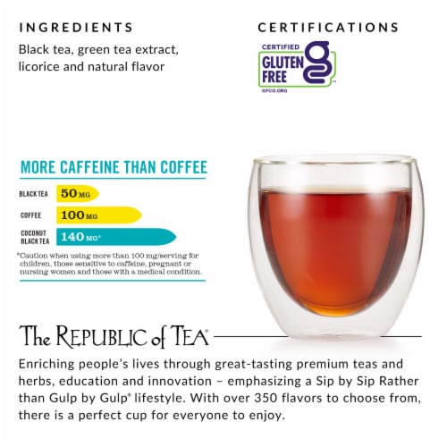 The Republic of Tea® Hicaf™ Coconut Black Tea Perspective: back