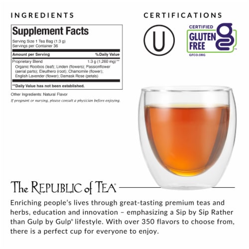 The Republic of Tea Be Well® Teas Get Relaxed® Tea Bags