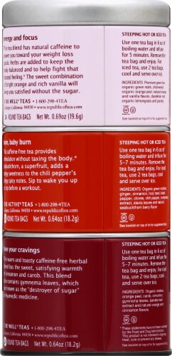 The Republic of Tea Get Lost Stackable Tea Tin Perspective: back