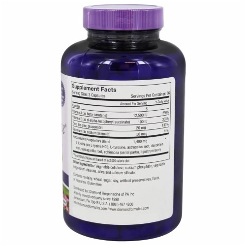 Diamond Herpanacine Herpanacine® Vegetarian Capsules Perspective: back