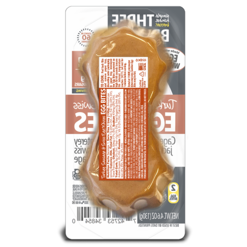 Three Bridges™ Turkey Sausage & Swiss Egg White Bites Perspective: back