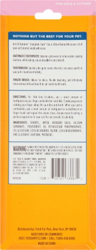 Arm & Hammer CompleteCare Tuna Flavor Cat & Kitten Dental Care Kit Perspective: back