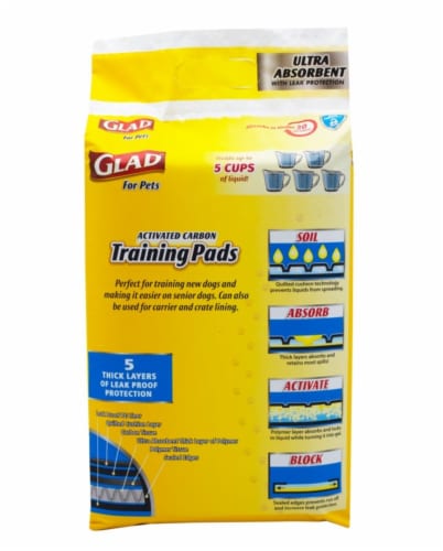 Glad activated carbon training pads sales