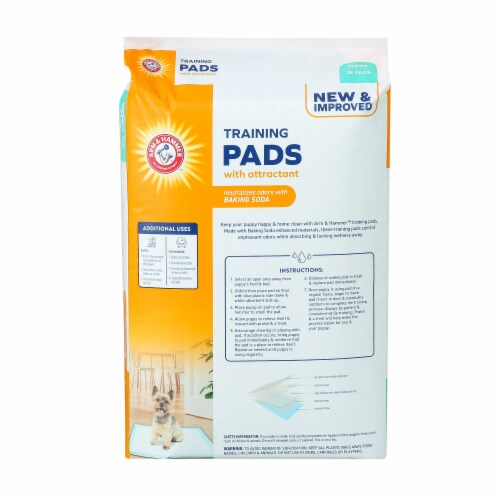 Arm & Hammer™ Pheromone Attractant Puppy Training Pads Perspective: back