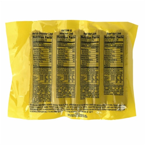 Earl Campbell's® Red Hot Link Sausages Perspective: back