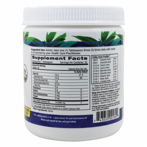 Fruitrients Organic Coconut Oil Perspective: back