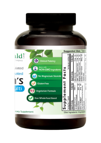 Emerald™ Labs Men's 1-Daily Multi Vitamin Vegetable Capsules Perspective: back