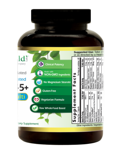 Emerald Labs Men's 45+ 1-Daily Multi Vegetable Capsules Perspective: back