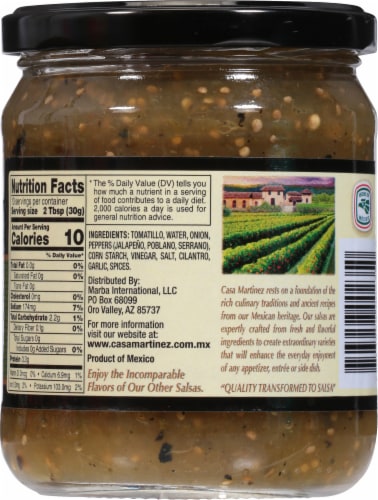 Casa Martinez® 3 Chiles Salsa Perspective: back