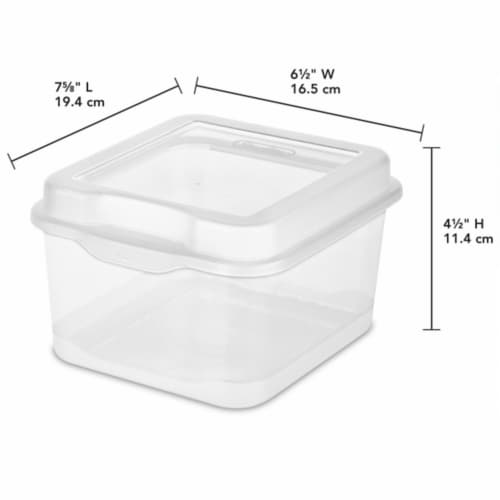 Sterilite Plastic Mini Clip Storage Box Container with Latching Lid, 12  Pack, 12pk - Kroger