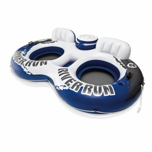 Intex River Run II 2-Person Water Tube with Cooler and Connectors (2 Pack) Perspective: back