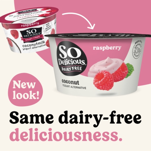 SO Delicious® Dairy-Free Raspberry Coconutmilk Yogurt Alternative Perspective: back