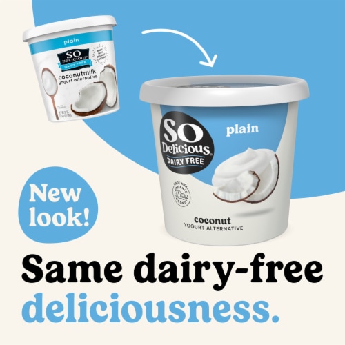 So Delicious Dairy Free Plain Coconut Milk Yogurt Cup Perspective: back