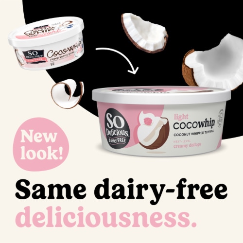 SO Delicious Dairy Free Coco Whip Light Coconut Whipped Topping Perspective: back