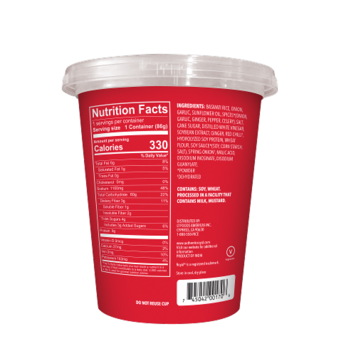 Royal® Szechuan Rice Cup Perspective: back