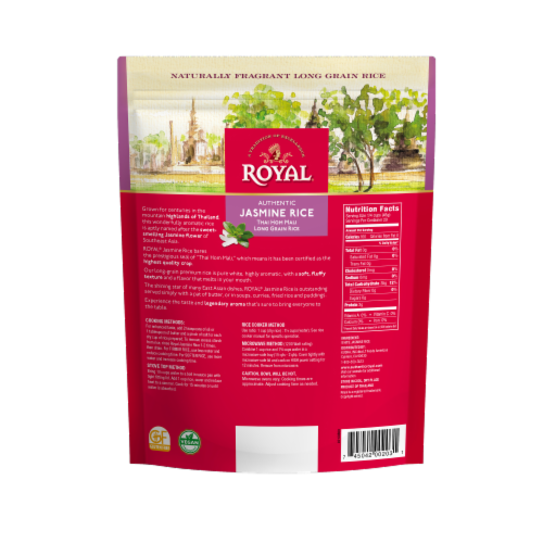 Royal® Authentic Jasmine Long Grain Rice Perspective: back