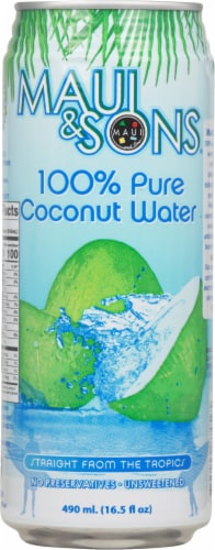 Maui & Son's® Coconut Water Perspective: back