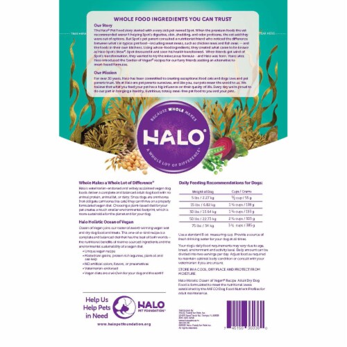Halo vegan dry dog food on sale