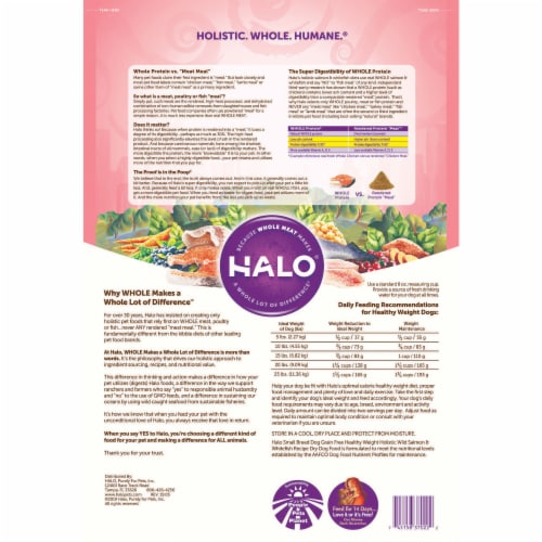 Halo salmon deals dog food