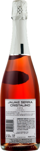 Jaume Serra Cristalino Rose Brut Sparkling Wine Perspective: back