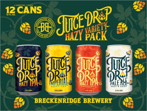 Breckenridge Brewery Juice Drop Variety Pack Hazy IPA Perspective: back