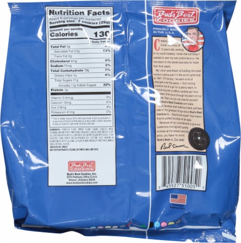 Bud's Best® Mini Chocolate Sandwich Cookies Perspective: back