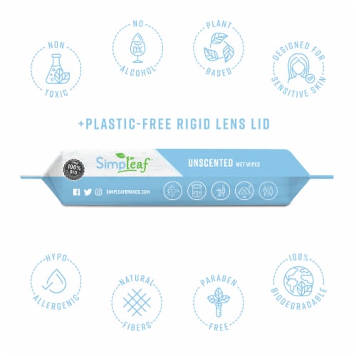 Unscented Flushable Wipes, 25 count, 6 Pack Perspective: back