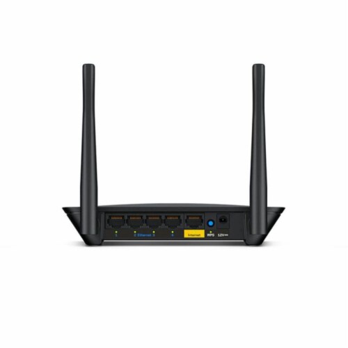 Linksys AC1200 Dual-Band WiFi 5 Router Perspective: back