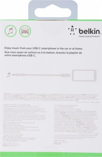 Belkin USB-C Cord Black Perspective: back