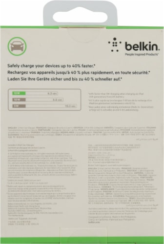 Belkin BOOST CHARGE Dual USB-A Car Charger - Black Perspective: back