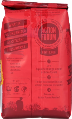 Equal Exchange Organic French Roast Coffee Perspective: back