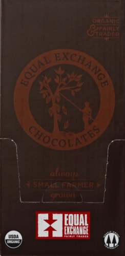 Equal Exchange Organic 88% Cacao Extreme Dark Chocolate Bar Perspective: back