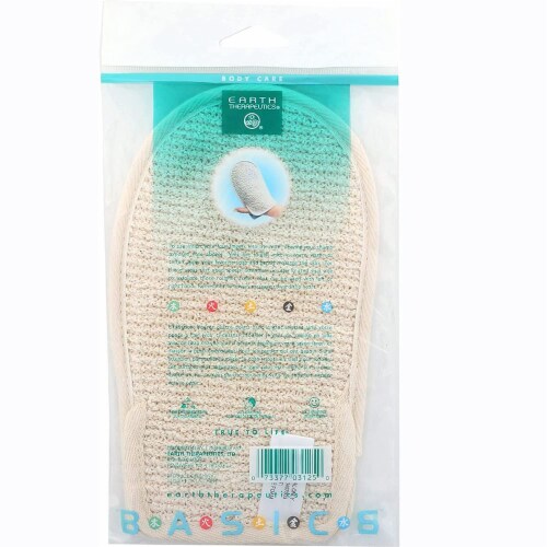 Earth Therapeutics Loofah Sisal Bath Mitt - 1 Loofah Perspective: back