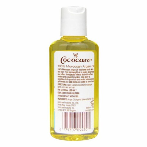 Cococare Argan Oil - 100 Percent Natural - 2 fl oz Perspective: back