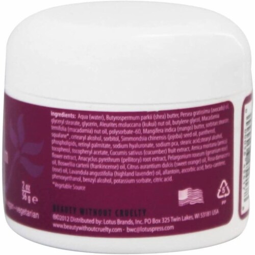 Beauty Without Cruelty Maximum Moisture Cream - 2 oz Perspective: back