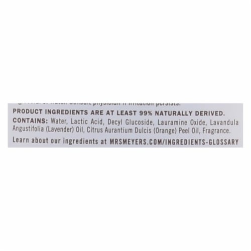 Mrs. Meyer's Clean Day - Tub and Tile Cleaner - Lavender - 33 fl oz - Case of 6 Perspective: back