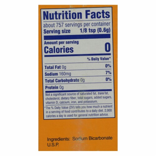 Karlin Food - Baking Soda - Case of 24 - 16 oz. Perspective: back