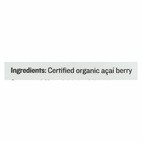 Sunfood - Acai Powder - 1 Each -8 oz. Perspective: back