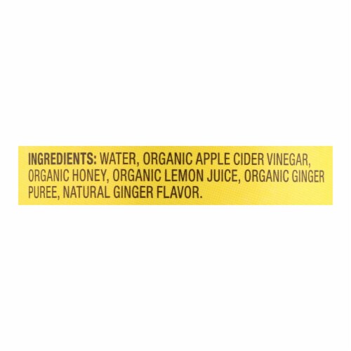 Bragg - Apple Cider Vinegar Ginger Lemon Honey Refresh - Case of 12-16 oz. Perspective: back