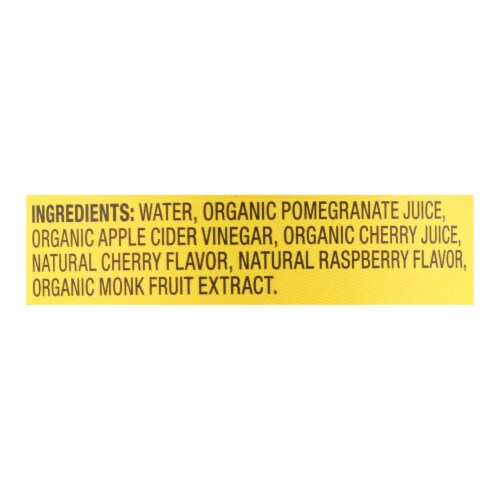 Bragg - Apple Cider Vinegar Pom Cherry Refresh - Case of 12-16 oz. Perspective: back