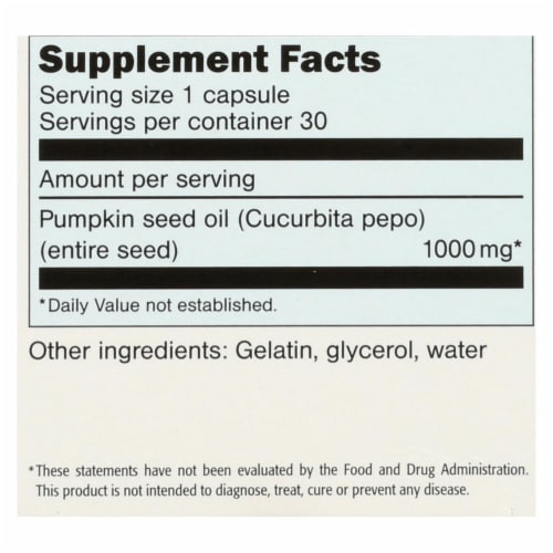 Sanhelios Curbita Bladder Caps European Pumpkinseed Oil - 1000 mg - 30 Softgels Perspective: back