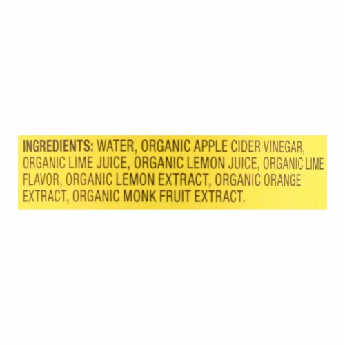 Bragg - Apple Cider Vinegar Lime Citrus Refresh - Case of 12-16 oz. Perspective: back