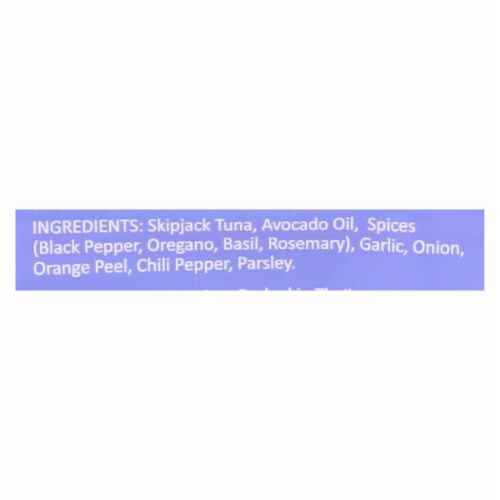 Safe Catch - Tuna Garlic Herb Pouch - Case of 12 - 2.6 oz. Perspective: back