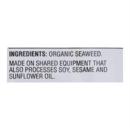 Seaweed Snacks 100% Organic Roasted Seaweed Sushi Nori - Wrap N' Roll - Case of 12 - .81 oz. Perspective: back