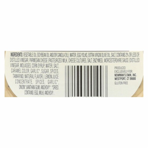 Newman's Own Caesar Dressing - Creamy - Case of 6 - 16 Fl oz. Perspective: back
