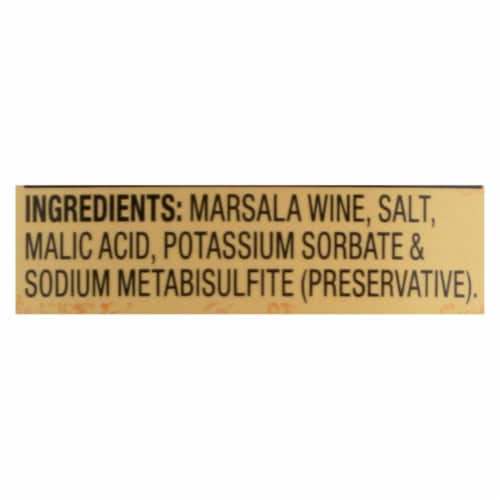 Reese Marsala Cooking Wine - Case of 6 - 12.7 Fl oz. Perspective: back