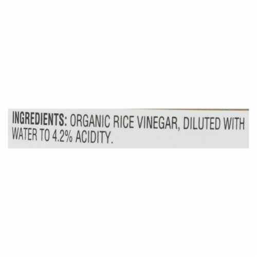 Nakano Vinegar - Organic - Natural Rice - Case of 6 - 12 oz. Perspective: back