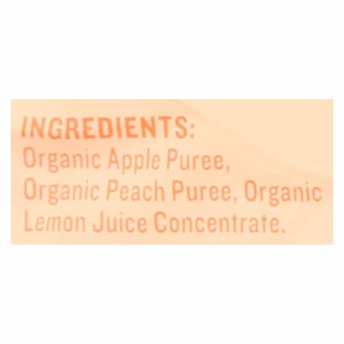 Peter Rabbit Organics Fruit Snacks - Peach and Apple - Case of 10 - 4 oz. Perspective: back